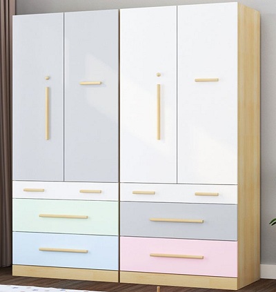 Tủ đựng quần áo gỗ MDF 80cm GMDF223 ghs-51092
