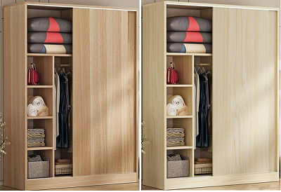 Tủ đựng quần áo 2 cánh lùa gỗ công nghiệp GMDF226