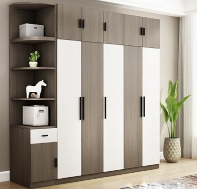 Tủ quần áo gỗ ép cao cấp hiện đại GMDF211 gỗ MDF cốt lõi xanh ghs-51257