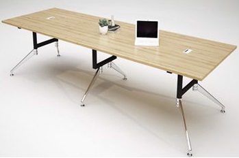 Bàn họp 360cm chân sắt mạ mặt gỗ công nghiệp dáng đẹp BHONC04 1901BH36