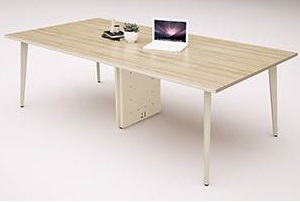 Bàn họp chân sắt sơn tĩnh điện mặt gỗ ép 240cm BHONC06 1902BH24-KT