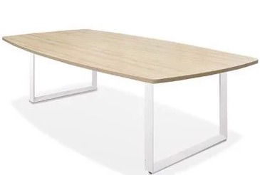 Bàn họp chân sắt mặt gỗ MFC bầu dài 2400mm BHONC08 1906BH24