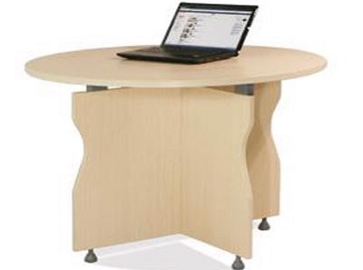 Bàn họp chân gỗ mặt tròn đường kính 100cm BHONC11 BH10CG