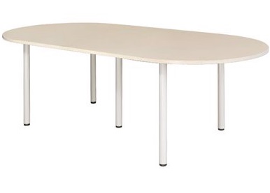 Bàn họp mặt gỗ công nghiệp hình bầu dục 2400mm BHONC119 BH24-CT