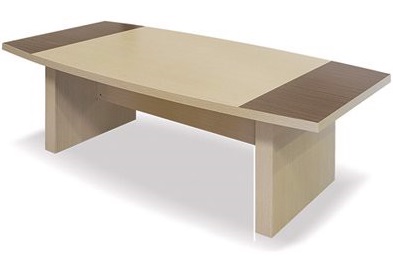 Bàn họp dài 240cm uốn cong gỗ công nghiệp BHONC122 hiện đại BH24C