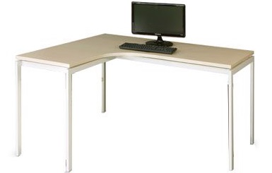 Bàn lệch trái mặt gỗ công nghiệp MFC chân sắt hộp BONC250 blt16-ch