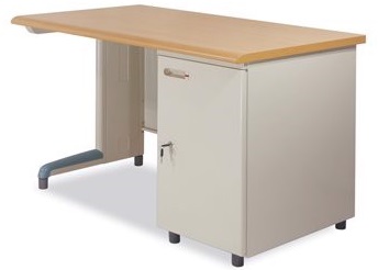 Bàn sắt văn phòng 1 hộc liền cánh mở BONC259