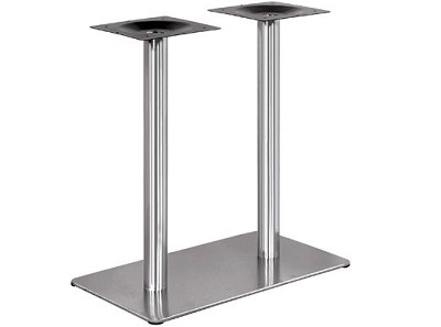 Chân bàn cafe đôi inox, đế bọc inox PKONC17