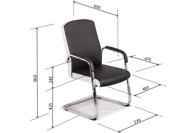 Ghế chân quỳ bọc vải da PU khung chân thép CQONC19 GGQ15