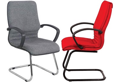 Ghế chân quỳ mặt bọc nỉ có tay GGONC37