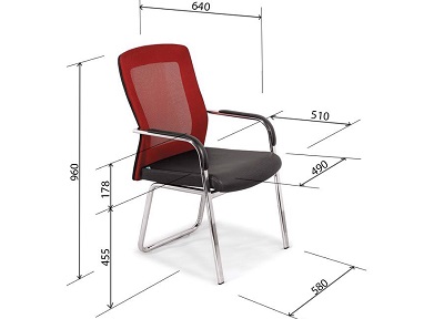 Ghế chân quỳ khung thép mạ mặt da có tay CQONC17 GQ13-M