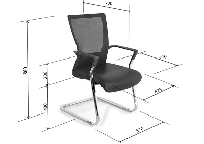 Ghế chân quỳ mạ đệm bọc da cao cấp GGONC21 GQ17-M
