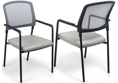 Ghế chân thép sơn tĩnh điện lưng nhựa bọc lưới CQONC33