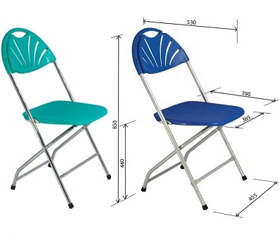 Ghế gấp mặt nhựa liền khung thép sơn tĩnh điện hoặc mạ GGONC06 GG05-S