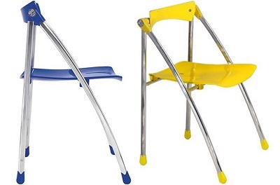 Ghế gấp hỗ trợ tựa lưng xoay theo độ nghiêng GGONC09 nhựa bóng GG09-M