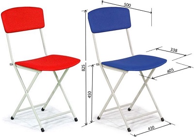 Ghế gấp khung sơn bọc vải nỉ GG12