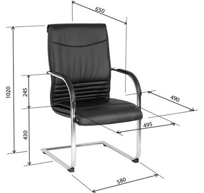 Ghế chân quỳ mặt ngồi bọc vải da PU GGONC43
