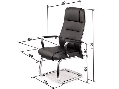 Ghế chân quỳ bọc vải da PU khung chân thép CQONC12 GQ11.1