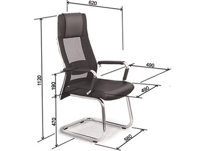 Ghế chân quỳ bọc vải da PU khung chân thép CQONC09 GQ11