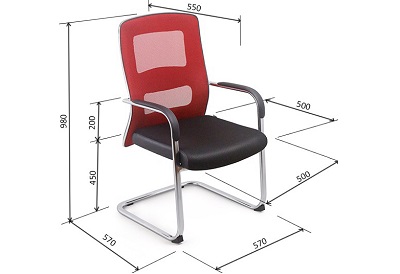 Ghế chân quỳ đệm bọc vải lưới GGONC22 GQ233