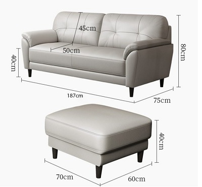 Ghế sofa bọc da thiết kế sang trọng GSF24