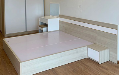 Combo giường ngủ, bàn phấn, táp GMDF29