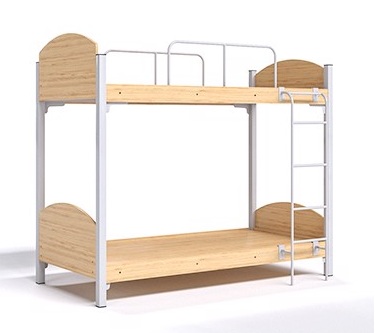 Giường 2 tầng gỗ khung sắt sơn tĩnh điện GSONC04 JS-2T-G