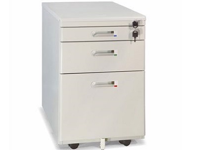 Hộc sắt di động màu kem ngăn kéo nhỏ có khay đựng bút TONC93 hs01