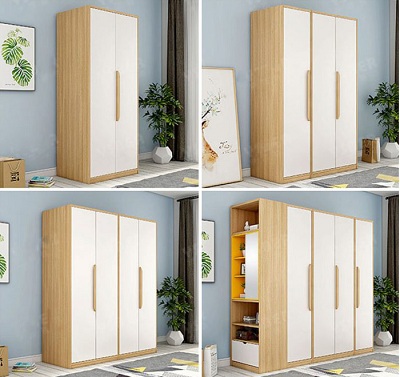 Tủ để quần áo gia đình cánh mở bản lề GMDF262 GHS-5480