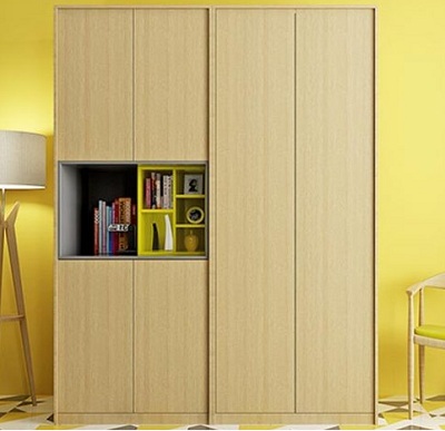 Tủ quần áo gỗ công nghiệp kết hợp trang trí GMDF266