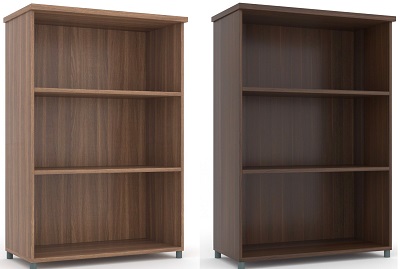 Tủ tài liệu gỗ ép MFC 3 ngăn 2 đợt không cánh TVPONC107
