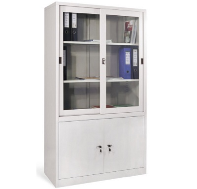 Tủ hồ sơ sắt sơn tĩnh điện cánh kính trượt TVPONC110 TL03B