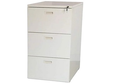 Tủ file sắt đựng hồ sơ 3 ngăn kéo màu kem TONC99 sơn màu kem TK-3N-B