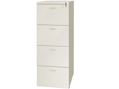 Tủ file đựng tài liệu 4 ngăn kéo màu kem TONC98 tủ sắt sơn tĩnh điện TK-4N-B