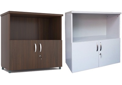 Tủ gỗ MFC phủ melamine 2 ngăn Cánh lửng có khóa TVPONC104 TG02-1