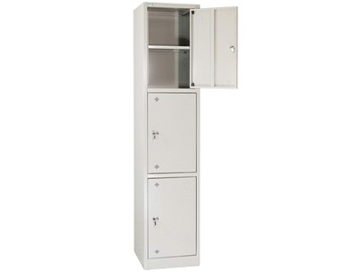 Tủ hồ sơ sắt sơn ghi 3 khoang cánh mở 3 đợt TVPONC79