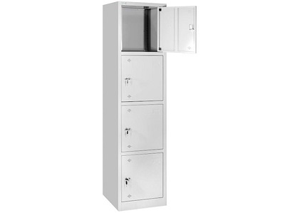 Tủ để tài liệu sắt 4 khoang có khóa TVPONC80 4 cánh mở ts13+1