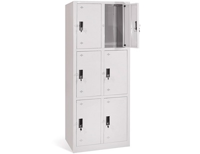 Tủ locker sắt 6 khoang cánh mở có khóa TVPONC87 ts18
