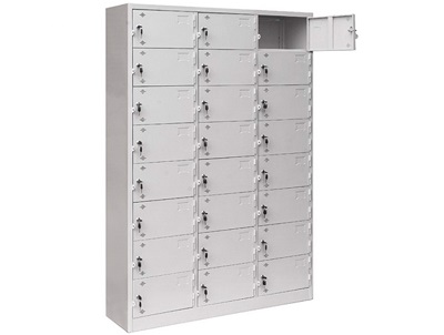 Tủ locker sắt chia 24 khoang có khóa sơn tĩnh điện TVPONC90 ts24
