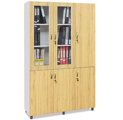 Tủ khung sắt cánh gỗ ép kết hợp kính TVPONC60