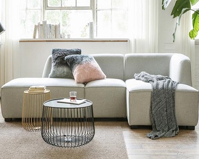Ghế sofa thanh lịch bọc nỉ GSF113