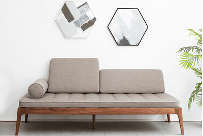 Ghế sofa văng bọc nỉ gia đình GSF55