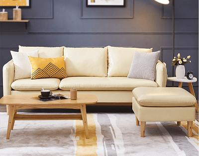 ghế sofa cao cấp bọc da GSF48 Ghế sofa thiết kế hiện đại