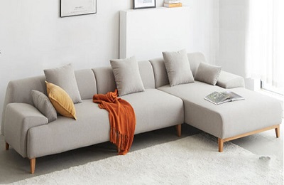 Sofa góc chữ L bọc nỉ sang trọng GSF56