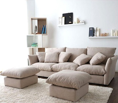 Mẫu ghế sofa băng bọc nỉ đẹp hiện đại GSF221