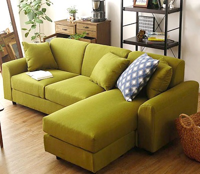Ghế sofa góc bị nỉ 2m2 GSF214 thiết kế phòng khách sang trọng