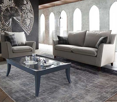 Ghế sofa bọc nỉ băng dài 205cm GSF202