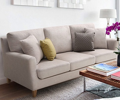 Ghế sofa văng bọc nỉ phòng khách giá rẻ GSF194 thiết kế băng dài