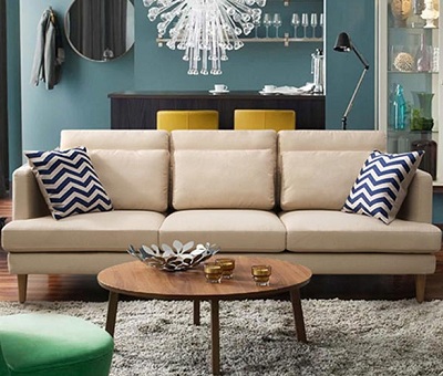 Ghế sofa bọc nỉ giá rẻ hiện đại GSF189 thiết kế đẹp sang trọng