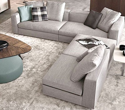 Bộ ghế sofa bọc nỉ đẹp giá rẻ GSF169 dùng trong phòng khách